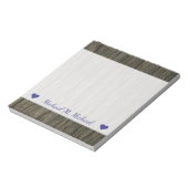 Aangepaste naam + Robuust model voor hout Notitieblok (Gedraaid)