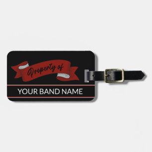 Aangepaste naam Rockabilly Band Tattoo Rock & Roll Bagagelabel