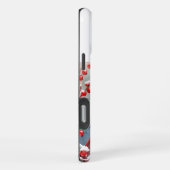 Aangepaste Naam Rode Kardinaal Vogel Winter Sneeuw iPhone Hoesje (Rechterkant)