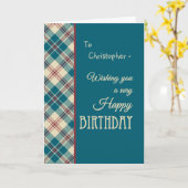 Aangepaste naam Rood Blauw Madras Controleer Verja Kaart (Gele Bloem)