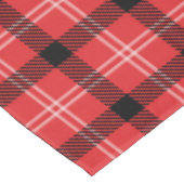 Aangepaste naam Rood en Zwart Plaid Kerstmis Tafelkleed (Gekanteld)