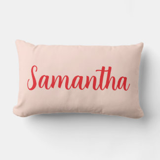 Aangepaste naam rood – gepersonaliseerd kussen