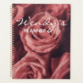 Aangepaste naam Roos Planner Diary Meisjes Roze (Voorkant)