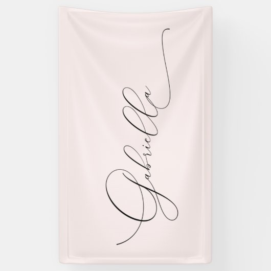 Aangepaste naam Roze Banner (Verticaal)