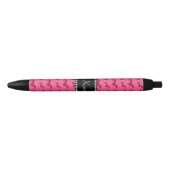 Aangepaste naam roze dachshunds zwarte inkt pen (Voorkant)