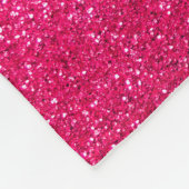 Aangepaste naam roze glitter light grijze zebrastr fleece deken (Hoek)