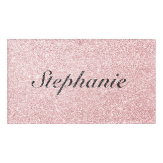 Aangepaste naam Roze glitter Sparkle Style Naambadge