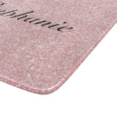 Aangepaste naam Roze glitter Sparkle Style Snijplank (Hoek)