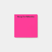 Aangepaste naam Roze Post-it® Notes (Voorkant)