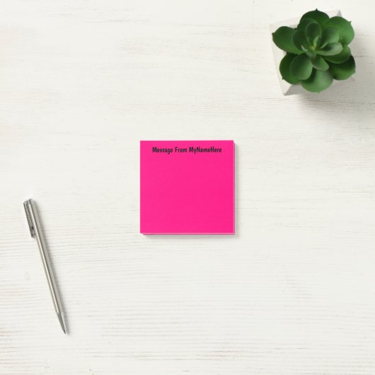 Aangepaste naam Roze Post-it® Notes (Kantoor)