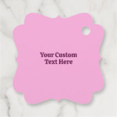 Aangepaste naam Roze Rodle Bedankjes Labels (Achterkant)