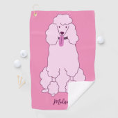 Aangepaste naam Roze Rodle Golfhanddoek (Insitu)