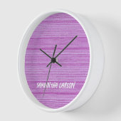 Aangepaste naam roze strepen textiel (Hoek)