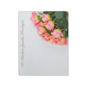 Aangepaste naam Rozen Notitieblok (Gedraaid)