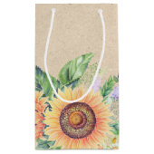 Aangepaste naam | Rustige zonnebloemen Weddenschap Klein Cadeauzakje (Achterkant)