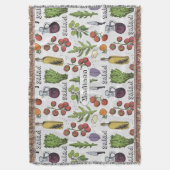 Aangepaste naam Salad Pattern deken (Voorkant Verticaal)