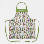 Aangepaste naam Salad Pattern-pagina's Schort (Voorkant)