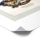 Aangepaste naam! Schattig Italiaans Cook Spaghetti Poster (Hoek)