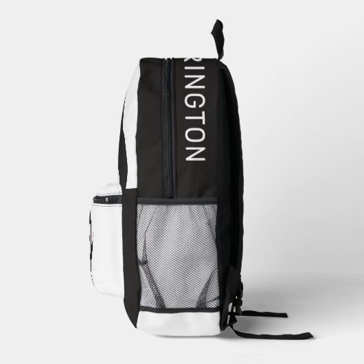 Aangepaste naam schattige pinguïns bedrukte rugzak (Rechts)