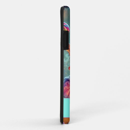 Aangepaste naam Schattigee grillige heks Halloween Case-Mate iPhone Case (Achterkant/rechts)