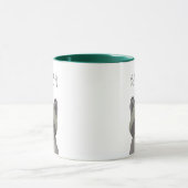 Aangepaste naam Schattigee moderne wasbeer illustr Mok (Midden)