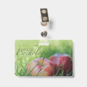 Aangepaste naam schoolpaspoort psycholoog badge (Achterkant met clip)