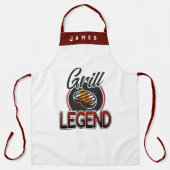 Aangepaste naam Schorten, persoonlijke BBQ Grill D Schort (Voorkant)