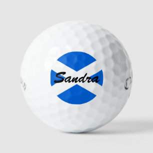 Aangepaste naam Schotse vlag css gbcnt Golfballen