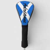 Aangepaste naam Schotse vlag Dccnt Golfheadcover (Voorkant)