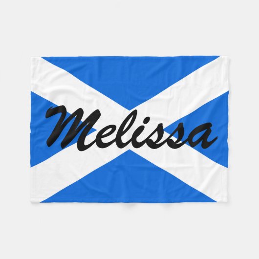 Aangepaste naam Schotse vlag fb arc2 Fleece Deken (Voorkant (Horizontaal))