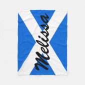 Aangepaste naam Schotse vlag fb arc2 Fleece Deken (Voorkant)