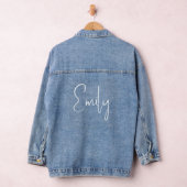 Aangepaste naam Script Aangepast Denim Jacket (Hangar)