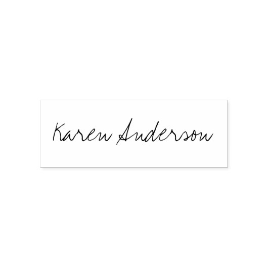 Aangepaste naam script handtekening stempel (Design)