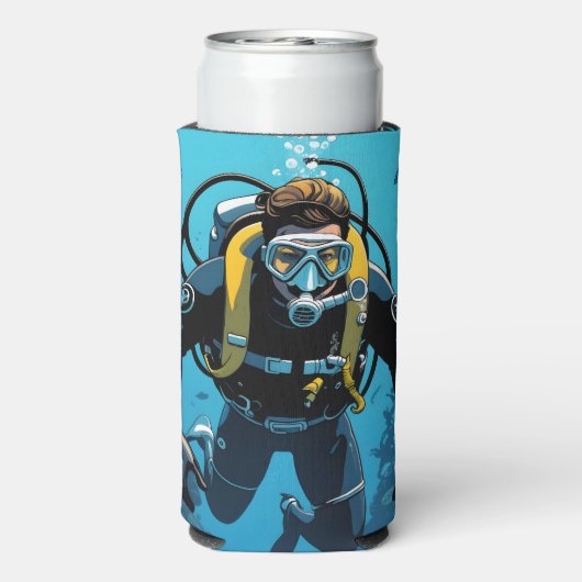 Aangepaste naam Scuba Diver (Seltzer Achterkant)