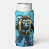 Aangepaste naam Scuba Diver (Seltzer Voorkant)