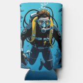 Aangepaste naam Scuba Diver (Achterkant)