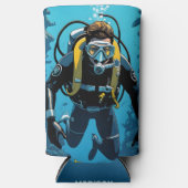 Aangepaste naam Scuba Diver (Voorkant)