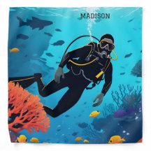 Aangepaste naam Scuba Diver