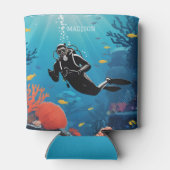 Aangepaste naam Scuba Diver Blikjeskoeler (Achterkant)