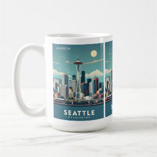 Aangepaste naam Seattle Washington Koffiemok