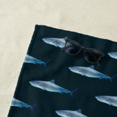 Aangepaste naam Shark Waterverf Painting Pattern Strandlaken (In situ)