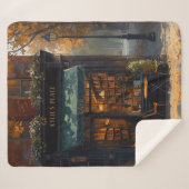 Aangepaste naam Sherpa Blanket Bookish Coffee Shop Sherpa Deken (Voorkant (horizontaal))