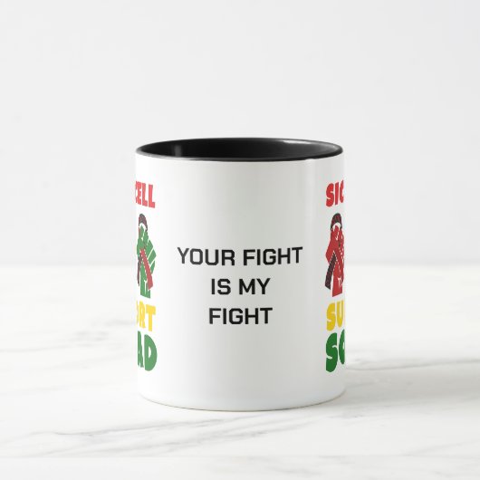 Aangepaste naam SIKKELCEL SUPPORT SQUAD Mok (Midden)