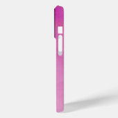 Aangepaste naam Silky Pink Heart Abstract Line Case-Mate iPhone Case (Achterkant / Links)
