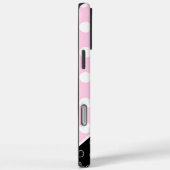 Aangepaste naam Sjabloon opvallend roze en zwart Case-Mate iPhone Case (Achterkant / Rechts)