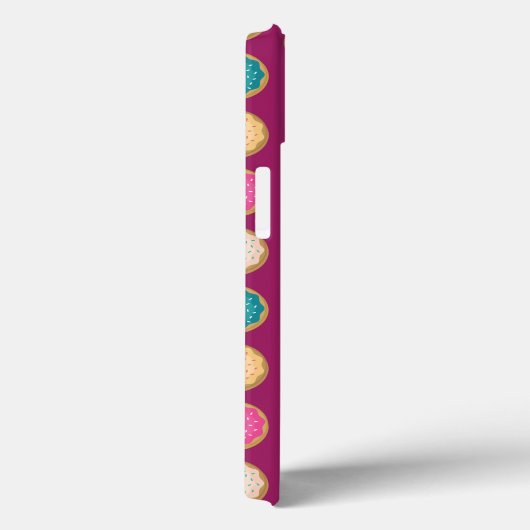 Aangepaste naam Sjabloon Paarse Doughnut Pattern Case-Mate iPhone Case (Achterkant / Rechts)