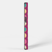 Aangepaste naam Sjabloon Paarse Doughnut Pattern iPhone Hoesje (Rechterkant)