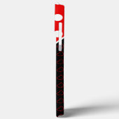 Aangepaste naam Sjabloon rood zwart wit iPhone Hoe Case-Mate iPhone Case (Achterkant / Links)