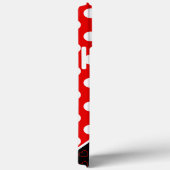 Aangepaste naam Sjabloon rood zwart wit iPhone Hoe Case-Mate iPhone Case (Achterkant / Rechts)