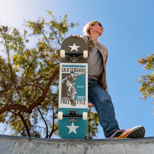 Aangepaste naam Skateboarder Skateboard (Buiten 1)